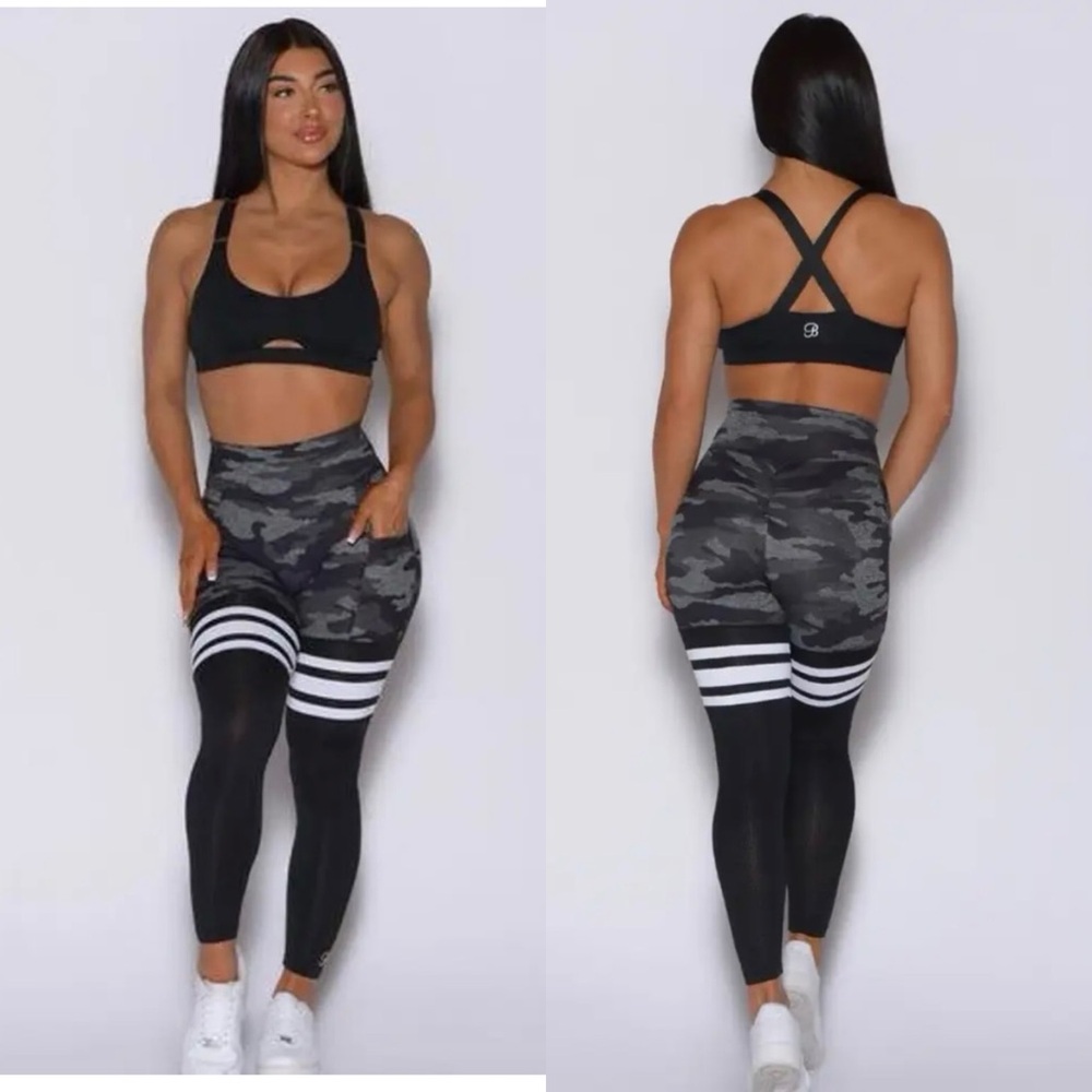 Bombshell Sportswear Black Camo Leggings